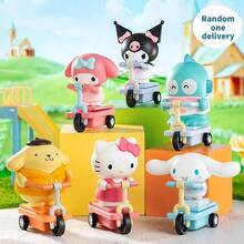 Miniso Caja ciega de la serie de horneado feliz de Sanrio My Melody/Kuromi/Cinnamoroll/Hello Kitty - Figura con diseño de horneado de personajes, detalles de decoración de postres, exhibición de escritorio/colección de juguetes, uso diario, gran regalo de cumpleaños, material de PVC (1 pieza entregada al azar) - Multicolor - Ver 1
