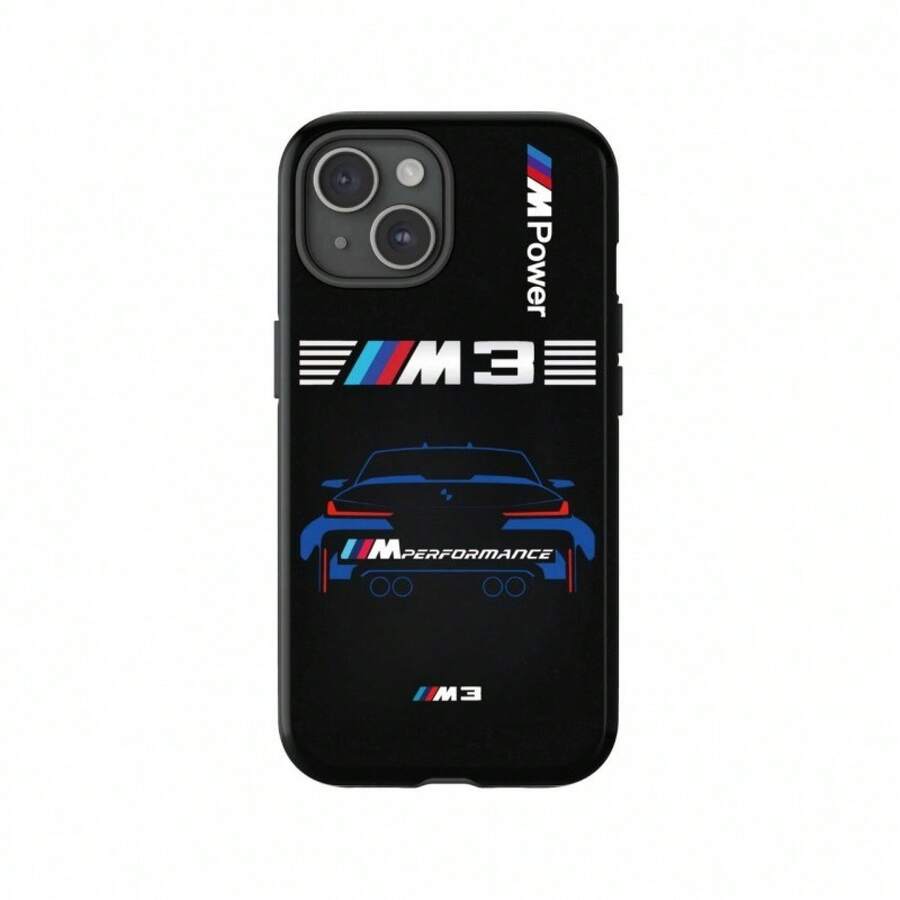 Phone Case For  BMW Car 2-In-1 Film Case For  17 Pro Max Phone Case  16e/13/12 - 白色 - 查看 1