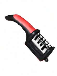 1 Máy mài dao đa năng - Máy mài dao 4 trong 1 bằng thép không gỉ - Bộ dụng cụ mài tiện dụng và dễ sử dụng với 4 khe mài, Máy mài dao cầm tay màu đen - Dụng cụ mài 4 giai đoạn có thể tháo rời, Thanh mài đa năng cho nhà bếp. Dễ dàng mài lưỡi dao - Nhiều màu - Xem 15