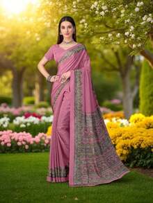 Traditional Saree, Cultural Wear For Women, Aug09 - Multicolor - View 1