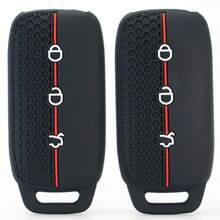 High Quality Silicone Remote Key Cover For Geely Galaxy L7 2023, L6, MAX 1.5T, Plus, AIR, PRO | Premium Protective Key Cap Fob Holder | Anti-Scratch Shockproof Wear-Resistant Dustproof | Soft Flexible Material - black - View 1