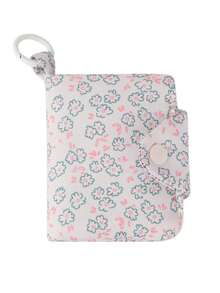 1pc Cute Floral Pattern Coin Purse Card Holder Keychain Wallet With Multi-Layers & Quick Buckle - Multicolor - View 13