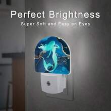 Luz nocturna LED para pared con diseño de bandera, sensor automático de encendido al anochecer, bajo consumo de energía 0.5W, decoración temática - color1 - Ver 6