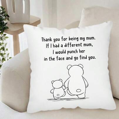 TOPSSCTR Contemporary Printed Throw Pillow Covers - Heartwarming Phrases For Friends, 45 X 45 Cm, Zippered, Cozy Soft Polyester Decorative Cushion Cases, Gift For Friends And Family, Various Room Types(Single Side, Cover Only)