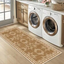 1pc Rug/Carpet/Area Rug/Bath Mat/Bath Rug/Door Mat/Runners/Runner Rug, Nordic Modern Creative - Abstract Geometric Diamond Pattern Hallway Long Runner Rug, Suitable For Bathroom, Kitchen, Entryway, Corridor, Bedside, Living Room, Bedroom, Etc. + Soft Washable Rug, Home Decor - Multicolor - View 8