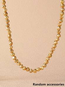 1/3pcs Fashionable Bohemian Beach Ocean Series Pearl Seashell Starfish Beaded Necklace Set, Women Everyday & Holiday Accessory - Multicolor - View 6