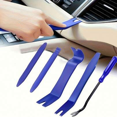 12件套汽车内饰配件维修工具，用于拆卸汽车音响系统饰板，不刮伤车门、仪表板、仪表台