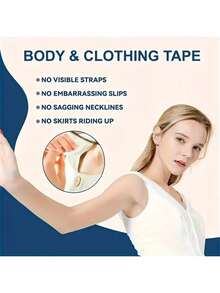 36/72-Piece Double-Sided Fashion Tape, Women's Transparent Double-Sided Tape, Traceless Invisible Breast Enhancement Tape, Strong Clothing Glue, Clothing Anti-Fall Accessories, Sticker Fixing, Preventing Exposure, Skin Protection/Body Care Tools/Holiday Essentials/Camping/Travel Essentials/Wedding/Christmas Gifts/Halloween Gifts - A - View 5