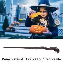 Costume Wand Resin Collectible Aminal Shape Fashionable Game Portable Cosplay Wand for Children - Negro - Ver 4