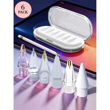 Puntas de repuesto para Apple Pencil Pro, mejoradas para Apple Pencil de 2da/1ra generación, lápiz digital USB-C y Crayon, control preciso, puntas duraderas, incluye estuche para puntas - Multicolor - Ver 13