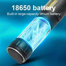 Linterna LED ultrabrillante 2026 con 7 modos y luz lateral COB, suspendida para su uso, linterna táctica de alta potencia con 3500m, impermeable para exteriores, adecuada para camping, pesca, iluminación de emergencia, caza y patrulla - Estrella - Ver 11