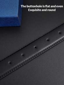 1 PC Japanese Style 3.0cm Alloy Pin Buckle Men's Belt, Faux Leather Durable Casual Fashion Business Waist Belt For Jeans Trousers Daily Office Wear - Multicolor - View 3