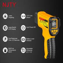 NJTY JD-10 Handheld Digital Infrared Thermometer, Non-Contact Laser Temperature Gun, -50°C To 800°C Industrial Temperature Tester, High Temperature Meter, ABS Material, Digital Display, Battery Powered, 0.1°C Accuracy, Batteries Not Included - Multicolor - View 4