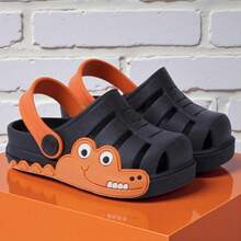 Sandalia Infantil para meninos Jacare babuche - Preto - Visão 1