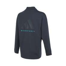 Adidas Unisex Spring New Arrival Basketball Sports Training Fitness Casual High Neck Long Sleeve T-Shirt JE3769 - Night Sky Blue - View 7