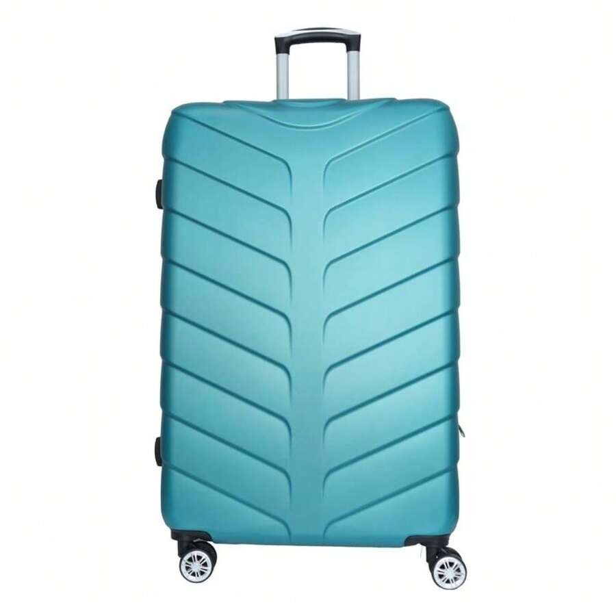 43L 56.5x38x22cm Cabin Suitcase Hard Shell Expandable 360° Spinner Wheels TSA Lock - TEAL - View 1