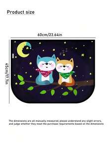 1件装可伸缩双层汽车遮阳帘，挡风玻璃遮阳板，通用型侧窗遮阳帘 - A - 查看 4