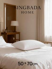 MADE IN TURKEY - 100% Micro Polyester Throw Pillow – 50x70 Cm – 500g – Ultra Soft & Durable – Cotton Filling 4pcs MADE IN TURKEY - White - View 3