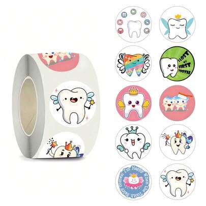 500pcs Caring Teeth Cleaning And Whitening Teeth Health Retro Aesthetics Fantasy Sun Ins Y2K Downtown Aesthetic Stickers Gifts Humorous And Funny Stickers 80S 90s Anime Stickers For Scrapbook Supplies Envelope, Water Bottle, Computer, Laptop, Phone, Luggage, Notebook, Fridge,Festival Party,Christmas Decoration New Year Winter