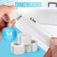 Non-Woven Fabric Strong Adhesive Skin-Friendly Tape, Transparent Latex Material Suitable For Gym, Sports Bandage, Etc. (2.5cm*5m) - White - View 7