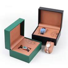 Caja de regalo de joyería y reloj de cuero de lujo, diseño resistente al agua para proteger y organizar el reloj al por menor - El mismo estilo en varios colores. - Ver 6