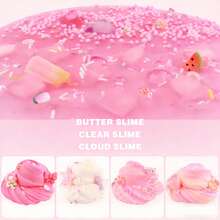 6 Pack Slimes, Pink Slime Kids, Cloud Slime Kit For Girls Ages 8-12, Toys For Girls And Boys, For Kids Slime Set Party Kit Valentine's Day Gifts, 4 5 6 7 8 9 10 Year Old Girl Birthday Gift Cute Stuff - 彩色 - 查看 5