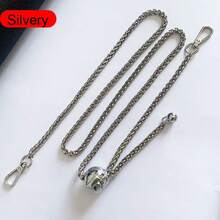 Adjustable Metal Chain Strap Replacement Black Shoulder Strap Small Ball Chain Accessory For Handbags Holiday Essential Beach Essentials Purse Extender - Multicolor - View 12