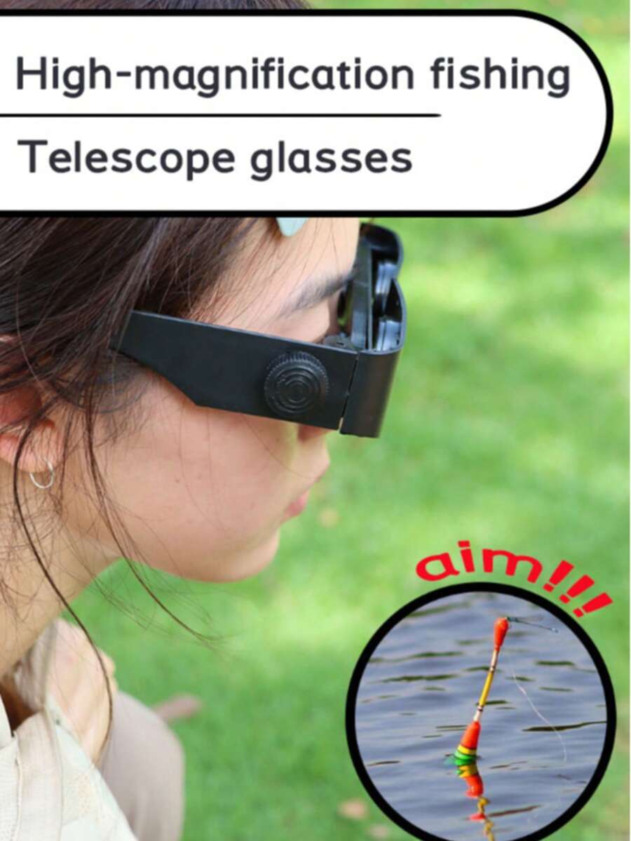 1 chiếc kính câu cá dạng ống nhòm công suất cao, có phao, nhìn đêm, zoom quang học, độ phân giải cao, hộp nhỏ màu trắng, phao mở độ phân giải cao. - Nhiều màu - Xem 1