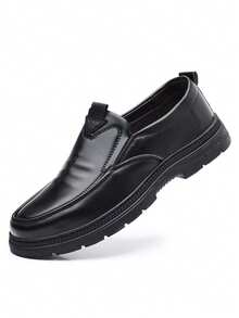 Zapatos formales de vestir para hombres, zapatos de cuero formales de alta calidad para caballero, zapatos de fiesta estilo británico, zapatos de cuero casuales cómodos para Navidad, fiesta de cumpleaños - Negro - Ver 10