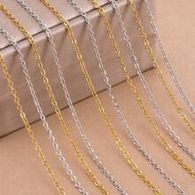 2m Classic Stainless Steel Cross Chain, Suitable For DIY Necklace And Bracelet Making - N0114 - View 4