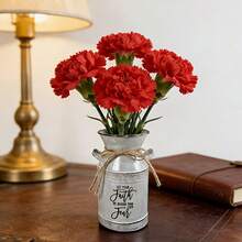 Vase inspirant en fer vintage. Convient aux petits espaces comme la table à manger, le bureau et le vestibule. Le matériau en fer est imperméable et résistant à la rouille, facile à entretenir. Qu'il soit utilisé comme décoration d'intérieur ou offert en cadeau pour inspirer les autres, il peut transmettre chaleur et force. - Que votre foi soit plus forte que votre peur - Voir 3