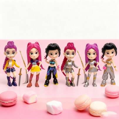 K-POP Idol Standing Doll Fashionable Collectible Decoration With Exquisite Details Perfect For Fans Collection Home Desktop Ornament(Plastic Bag Packaging)(Color Difference And Defects Are Within The Normal Range)