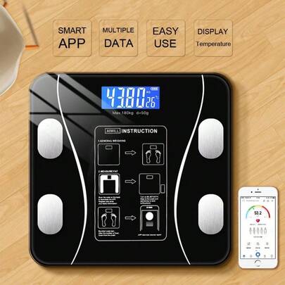 La báscula digital 2025, con pantalla LCD de alta definición y visualización de temperatura (con opción de cambiar entre kilogramos y libras), ofrece una plataforma ultra ancha y pesaje electrónico de alta precisión. Esta báscula de 170 kg (396 libras)