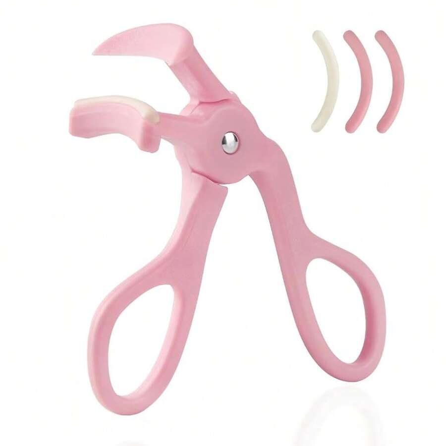 Eyelash Curlers,Eyelash Curler With 2 Silicone Refill Pads ,Eyelash Curler For No Pinching Or Pulling,Curl Eyelashes & Lash Lift In Seconds,Lash Curler Makeup Tool For Women (Pink) - 粉色 - 查看 1