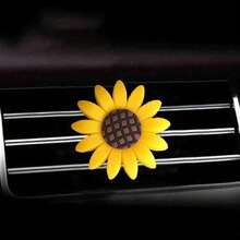 1 pieza Ambientador de coche con forma de girasol para la rejilla de ventilación (El tiempo de difusión del aroma varía en diferentes entornos) - A - Ver 7