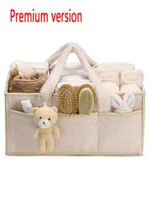 Estantería de almacenamiento de pañales para bebé, adecuada para mesas de cambio, puede almacenar pañales y toallitas, regalo ideal para madres primerizas, también aplicable para automóvil, guardería y almacenamiento portátil de pañales - Verde - Ver 15