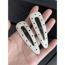 2/4 Pcs Black & White Polka Dot Leather Hair Claw Clips, Fashion Simple Elegant Versatile Hair Barrettes, Daily Wear Hair Accessories For Women, Perfect Gifts & School Essentials - 彩色 - 查看 8