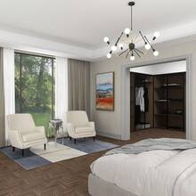 Deco 79 - Mesa Auxiliar de Metal de Aluminio con diseño de fusión y Parte Superior de Vidrio sombreado, Mesa Auxiliar de 16 x 16 x 25 Pulgadas, Color Plateado - plata - Ver 7