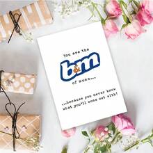 1PC Funny B&M Pun Mum Birthday Card (With Envelope) - "You Are The B&M Of Mums" Witty Message, Perfect For Mom/Mother's Day, Playful Greeting Card - Multicolor - View 5