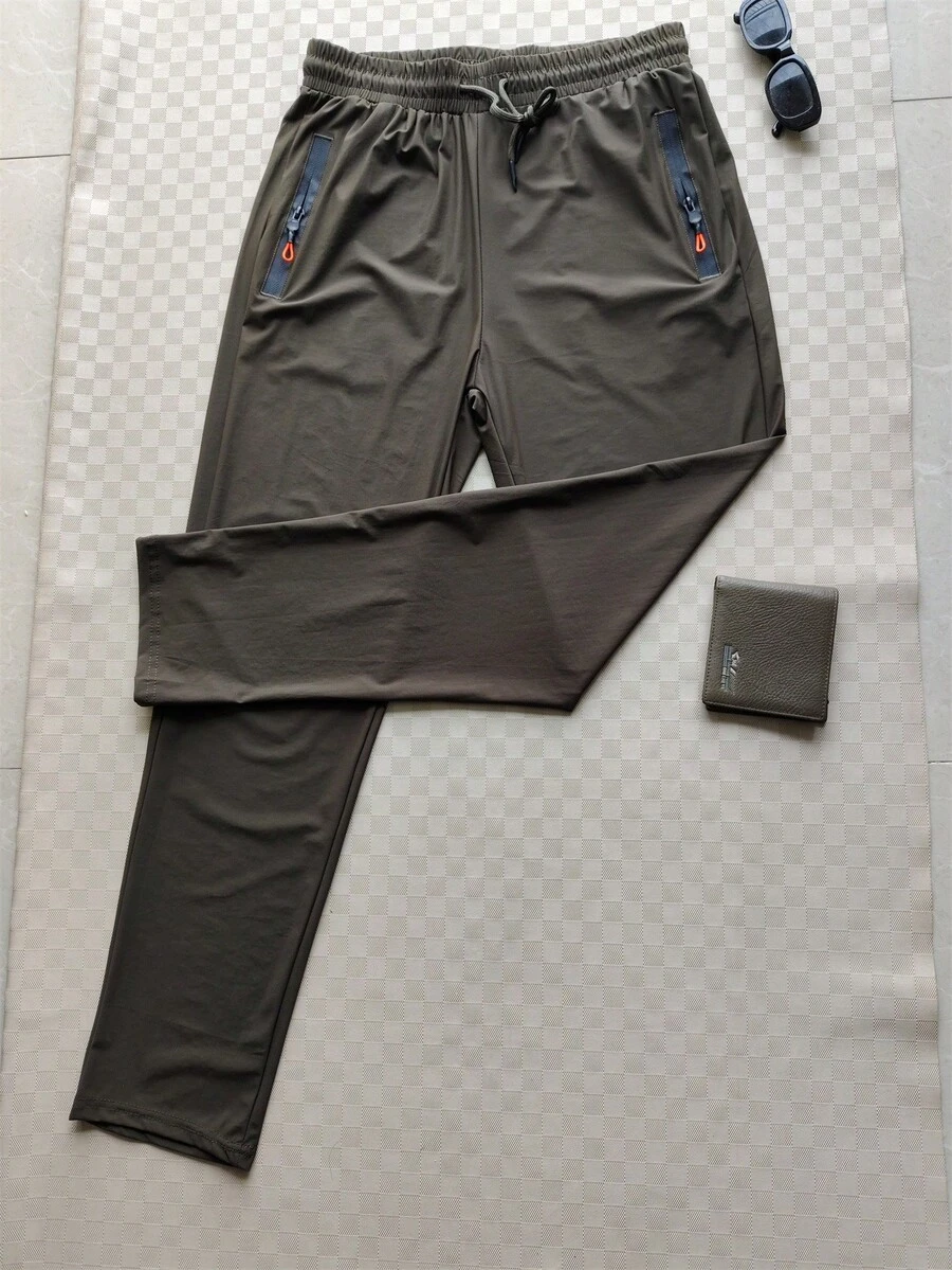 Men's Quick-Drying Stretch Pants - 819棕色 - 查看 1