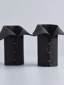 1 Pair Simple White Elegant Pearl Sleeve Cuffs, Suitable Autumn/Winter Decoration - Nhiều màu 2 - Xem 8