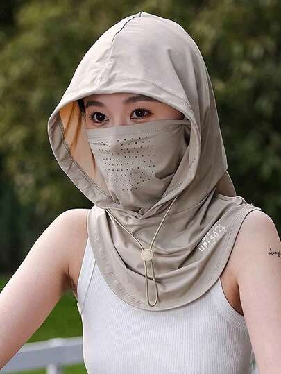 Bộ khẩu trang và mũ nhẹ, thoáng khí và chống tia UV này phù hợp cho cả nam và nữ, có thể dùng làm khẩu trang, mũ chống nắng hoặc mũ đi xe đạp.