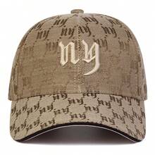 1顶女士纽约字母刺绣棒球帽，街头时尚休闲帽，适合春秋季户外、旅行、海滩佩戴 - 彩色 - 查看 3