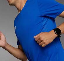 Adidas Men's Breathable Crew Neck Quick-Dry Casual T-Shirt - Blue - View 4