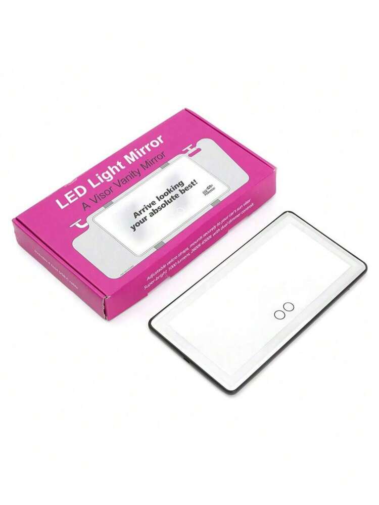 LED Lighted Vanity Mirror For Car, Smart Touch LED Car Makeup Mirror - 3 Lighting Modes & 60 LED Lights - Rechargeable & Dimmable Touch Control - Suitable For Makeup Anytime, Anywhere, Universal Car Interior Accessory For Cars, Trucks And SUVs - Ideal Christmas And Valentine's Day Gift For Her,Giveaways,Travel,Cheap Stuff,Travel Essential - Multicolor - View 13