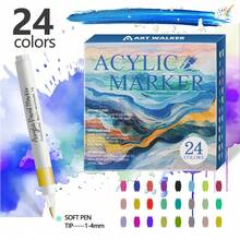 12-120 colores Bolígrafos de marcador líquido de acrílico de moda, diseño de punta de pincel suave personalizado, tinta de colores, adecuado para caligrafía, pintura y colorear, pincel de acuarela - Útiles escolares esenciales para la temporada de regreso a clases - Conjuntos - Ver 15
