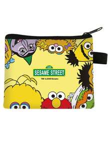 Sesame Street Cartoon Coin Purse, Portable Card Holder, Fashion Small Storage Bag, Can Hold Lipstick, Makeup Brushes, Skincare, Phone, Coins, Small Items, Suitable For Home, Gifts, Vacation And Holidays (Halloween, Christmas) And Multi-Purpose Use - Multicolor - View 23