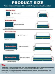 1 件金色彗星雪尼尔沙发靠垫套，太阳、月亮、星星提花图案，适合斋月及所有季节，防刮擦，防尘，适用于客厅、卧室、办公室的 1/2/3/4/5 座沙发和组合沙发。 - 黑色 - 查看 11