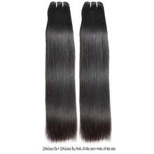 #613 # 1B Tóc thẳng tự nhiên, bó 2 lọn (18-30 inch), dệt đôi, phù hợp cho phụ nữ mọi chủng tộc, đa dạng kiểu tóc | Bó tóc thời trang | Tóc chất lượng cao - Nhiều màu - View 20