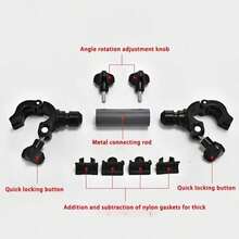 Supporto ombrellone regolabile e ruotabile in lega di alluminio per sedia da pesca, accessorio da pesca per barca da esterno - A - Visualizzare 10